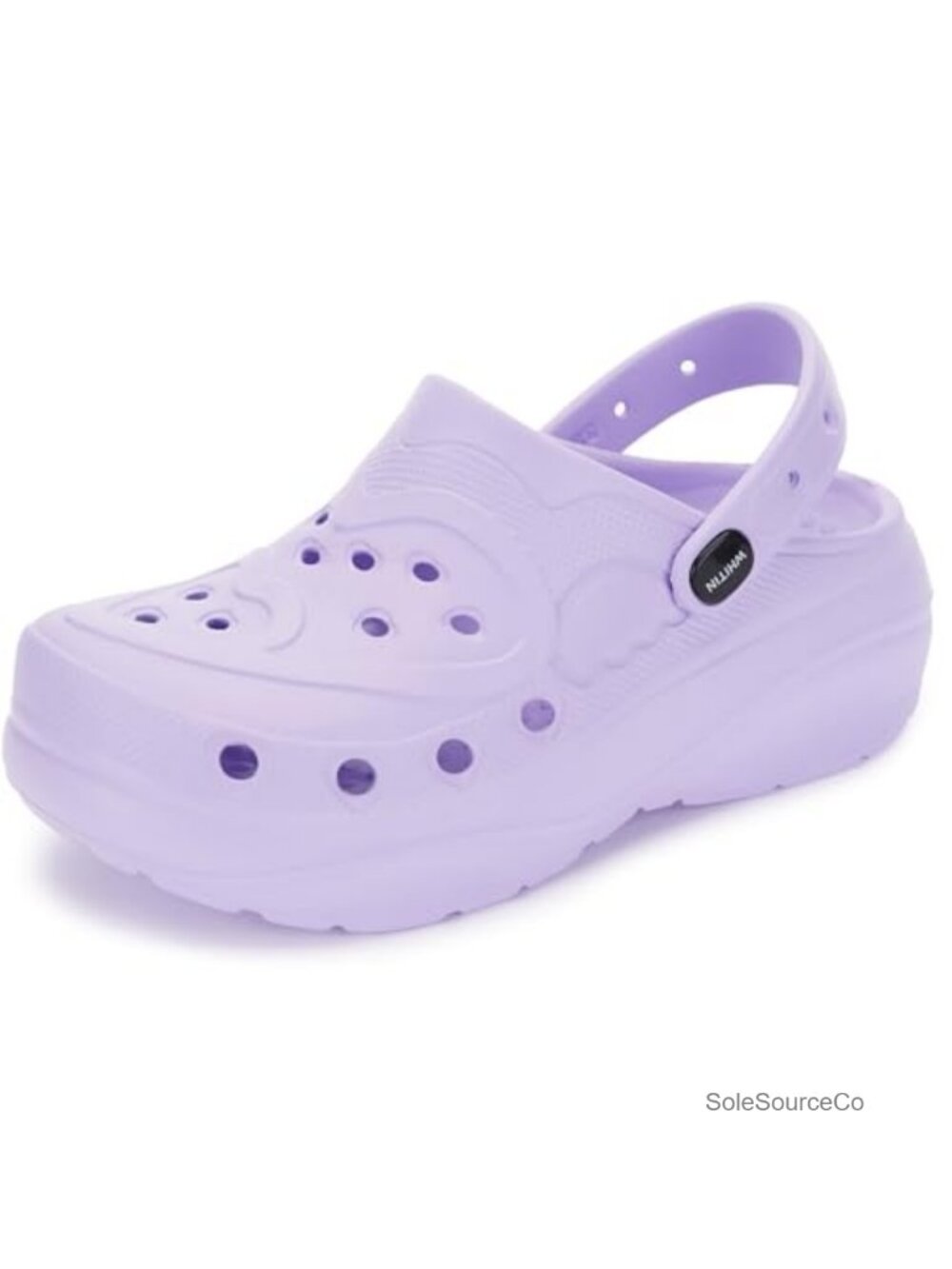 Cushioned Thick Sole Women's Garden Clogs with Adjustable Heel Straps, Slip-On,